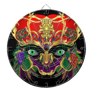Mardi Gras Bacchus Dartscheibe