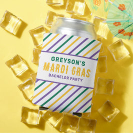 Mardi Gras Bachelor Junggeselinnen-Abschied Can Co Dosenkühler