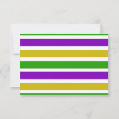 Mardi Gras Bachelorette Weekend Party Einladung (Rückseite)