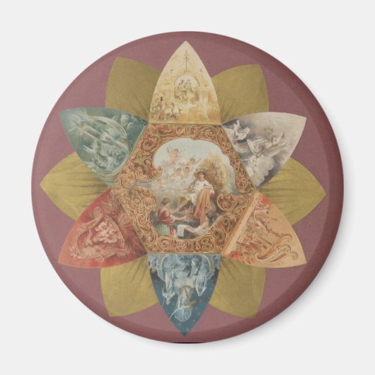 Mardi Gras Ball Vintag Gevor Magnet (Vorne)