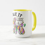 Mardi Gras Balloon Dog Tasse (VorderseiteRechts)