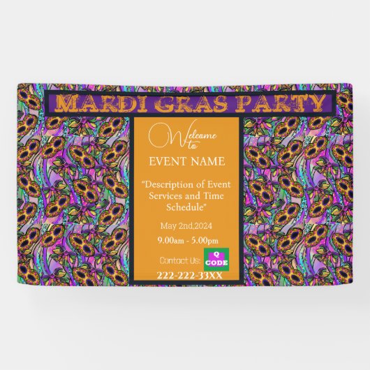 MARDI GRAS BANNER (Horizontal)