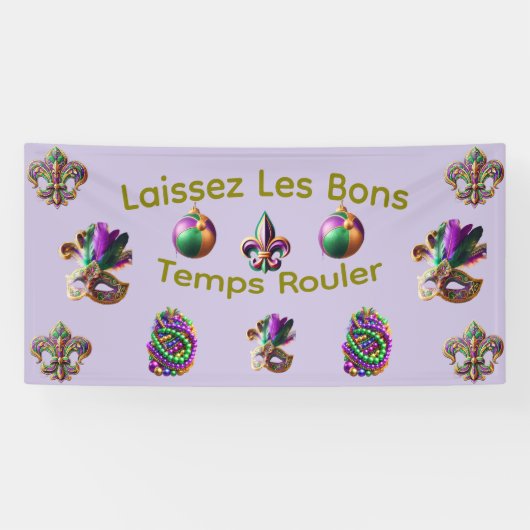 Mardi Gras-Banner Banner (Horizontal)