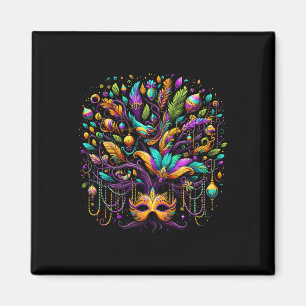 Mardi Gras Baum Perlen New Orleans 2025 Festival B Magnet