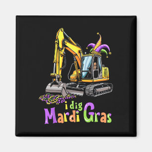 Mardi Gras Baustellen-LKW Süßes Fahrzeug Jungen Ki Magnet