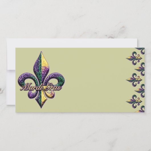 Mardi Gras bead Lilie 2 (Vorderseite)