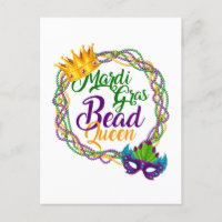 Mardi Gras Bead Queen Fat Dienstag Karneval