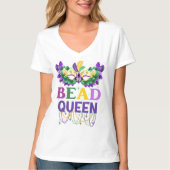Mardi Gras Bead Queen T-Shirt (Vorderseite)