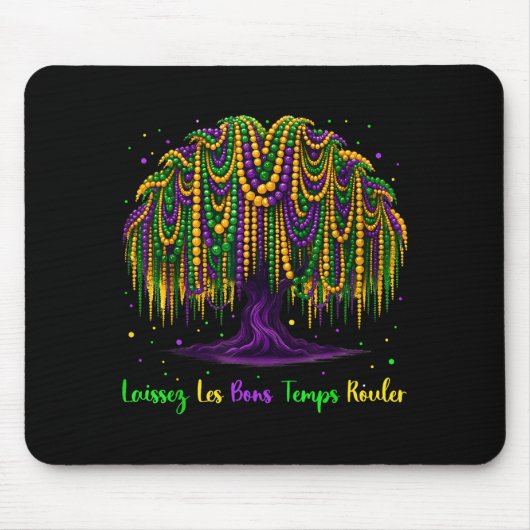 Mardi Gras Bead Tree Carnival New Orleans For Wome Mousepad (Vorne)