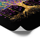 Mardi Gras Bead Tree Fantastische Bergwelten im Va Poster (Ecke)