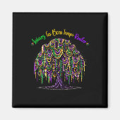 Mardi Gras Bead Tree Fasching New Orleans 2025 Magnet (Vorne)