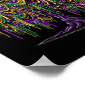 Mardi Gras Bead Tree Fasching New Orleans 2025 Poster (Ecke)