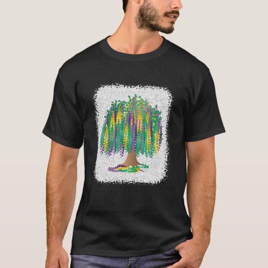 Mardi Gras Bead Tree T-Shirt (Vorderseite)