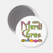 Mardi Gras Beads Apparel Magnet (Vorderseite/Rückseite)