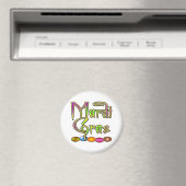 Mardi Gras Beads Apparel Magnet (In Situ (Geschirrspüler))