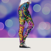 Mardi Gras Beads Custom Women's Leggings Pants