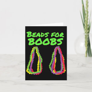 Mardi Gras Beads für Brust Y Kostüme Karte