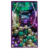 Mardi Gras Beads Gastgeschenk Gift Bags Kleine Geschenktüte (Rückseite)