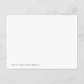 Mardi Gras Beads Gold Postcard Einladung Template (Rückseite)