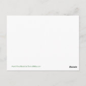 Mardi Gras Beads & Green Gator Postcard Postkarte (Rückseite)