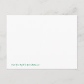 Mardi Gras Beads Grünes Party Postkarten Einladung (Rückseite)