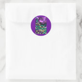 Mardi Gras Beads Lila Sticker (Tasche)