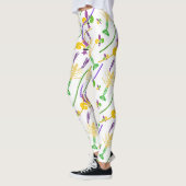 Mardi Gras Beads Lilie & Crawfish Leggings (Links)