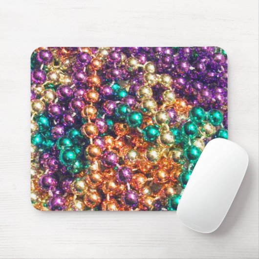 Mardi Gras Beads Mousepad (Mit Mouse)