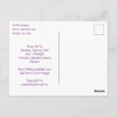 Mardi Gras Beads Party Postkarte (Rückseite)