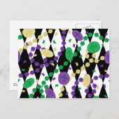 Mardi Gras Beads Postkarte (Vorne/Hinten)
