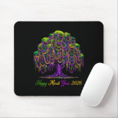 Mardi Gras Beads Tree 2026 Carnival Festival New O Mousepad (Mit Mouse)