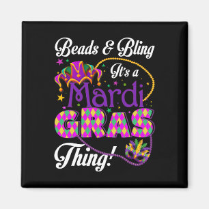 Mardi Gras Beads und Bling Beads Masseathers Jes Magnet