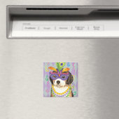 Mardi Gras Beagle Magnet (In Situ (Geschirrspüler))
