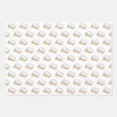 Mardi Gras Beignet King Cake Beads New Orleans LA Geschenkpapier Set (Vorderseite 3)