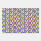 Mardi Gras Beignet King Cake Beads New Orleans LA Geschenkpapier Set (Vorderseite 2)