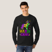 Mardi Gras Bernard Dog Lover Carnival Jester T-Shirt (Vorne ganz)