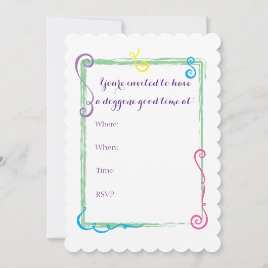 Mardi Gras Berner Einladung (Rückseite)