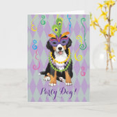 Mardi Gras Berner Karte (Gelbe Blume)