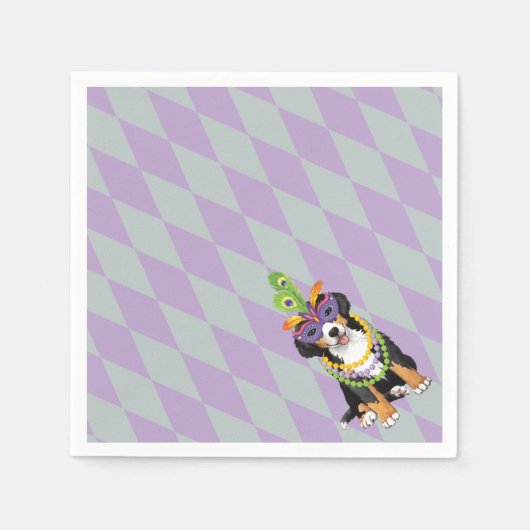 Mardi Gras Berner Serviette (Vorderseite)