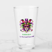 Mardi Gras Bier Glas (Vorderseite)