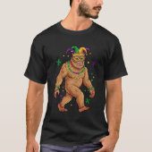 "Mardi Gras Bigfoot – Festive Sasquatch  T-Shirt (Vorderseite)