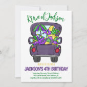 Mardi Gras Birthday Einladung (Vorderseite)