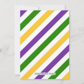 Mardi Gras Birthday Einladung (Rückseite)