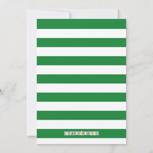 Mardi Gras Birthday Einladung (Rückseite)