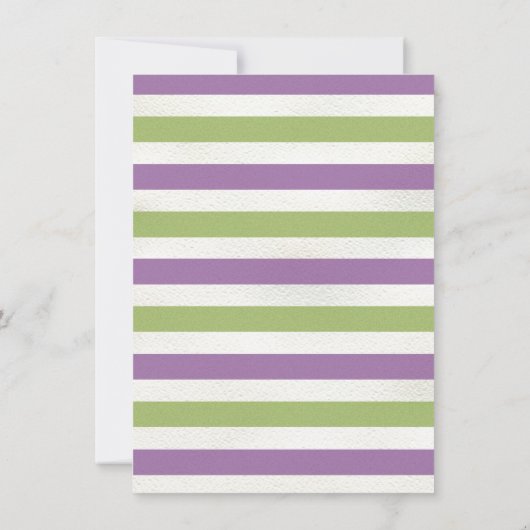 Mardi Gras Birthday Pajama Party Einladung (Rückseite)