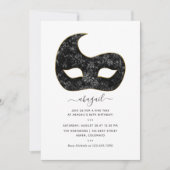 Mardi Gras Birthday Party Einladung (Vorderseite)