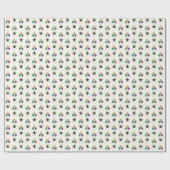 Mardi Gras Black FleurDeLis mit Balloons auf Elfen Geschenkpapier (Flach)