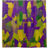Mardi Gras Blocks Duschvorhang (Vorderseite)