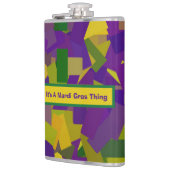 Mardi Gras Blocks Flachmann (Links)