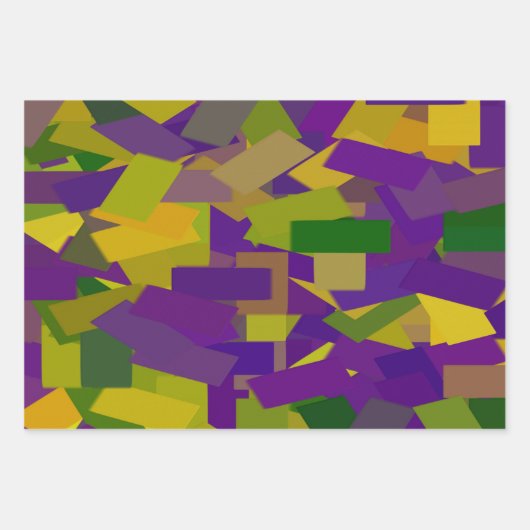 Mardi Gras Blocks Geschenkpapier Set (Vorderseite)